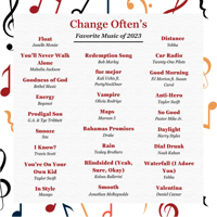 C.O.'s favorite music list